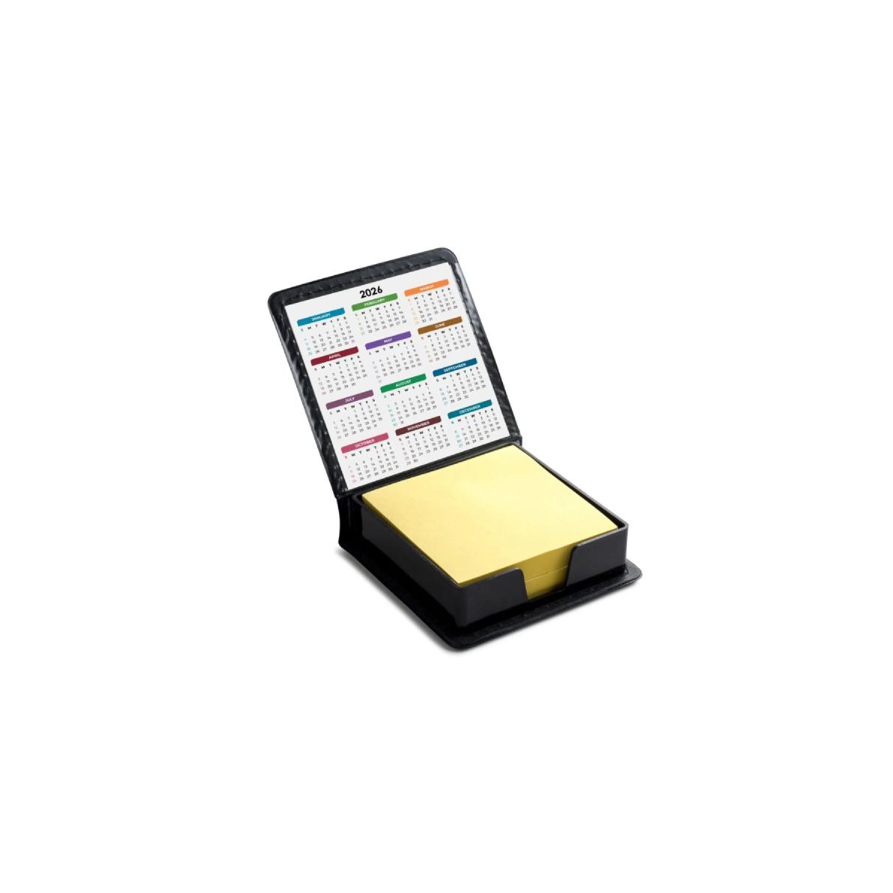 Leatherette Sticky Note & Calendar Box