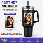 Customize 40oz Tumbler! Stainless Steel, Full Color Imprint! ANY IMAGE!