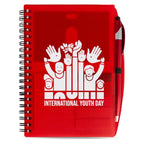 5.5 x 7 Plastic Spiral Journal with Pen