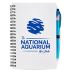 5.5 x 7 Plastic Spiral Journal with Pen
